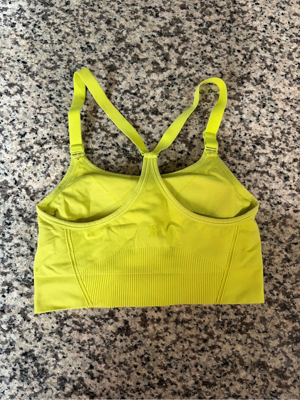 All in Motion Neon Yellow Sports Bra - Picture 2 of 2